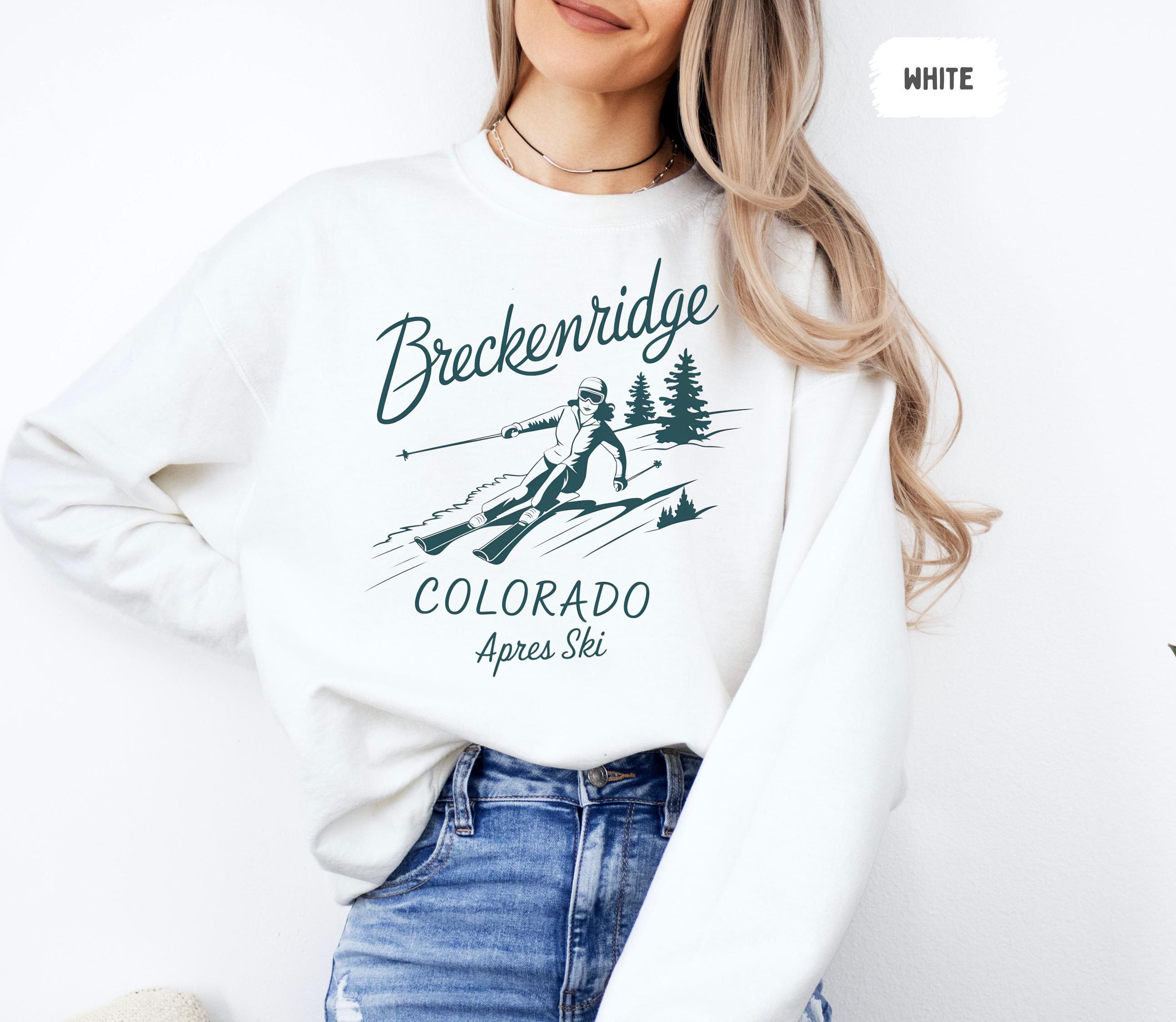 Vintage Breckenridge Ski Sweatshirt - Retro Winter Mountain