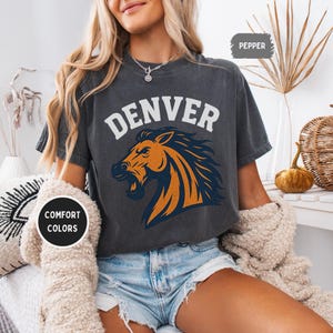Vintage Denver Football Unisex T-shirt, Denver Sports Tee, Retro Denver Shirt, Distressed Fan Apparel, Gift for Football Lover