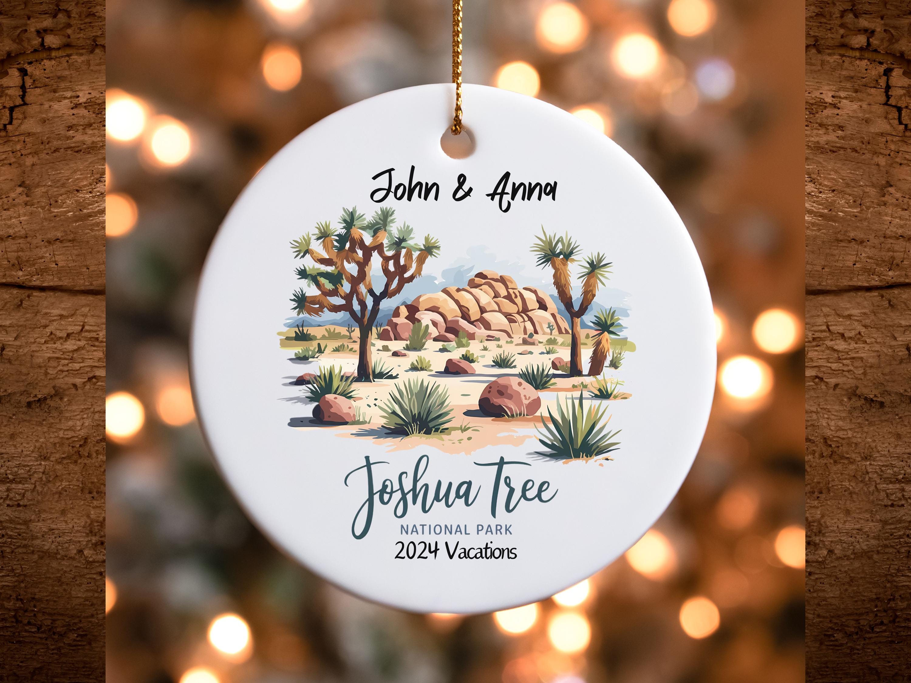 Joshua Tree National Park Personalized Ornament, Ceramic Ornament
