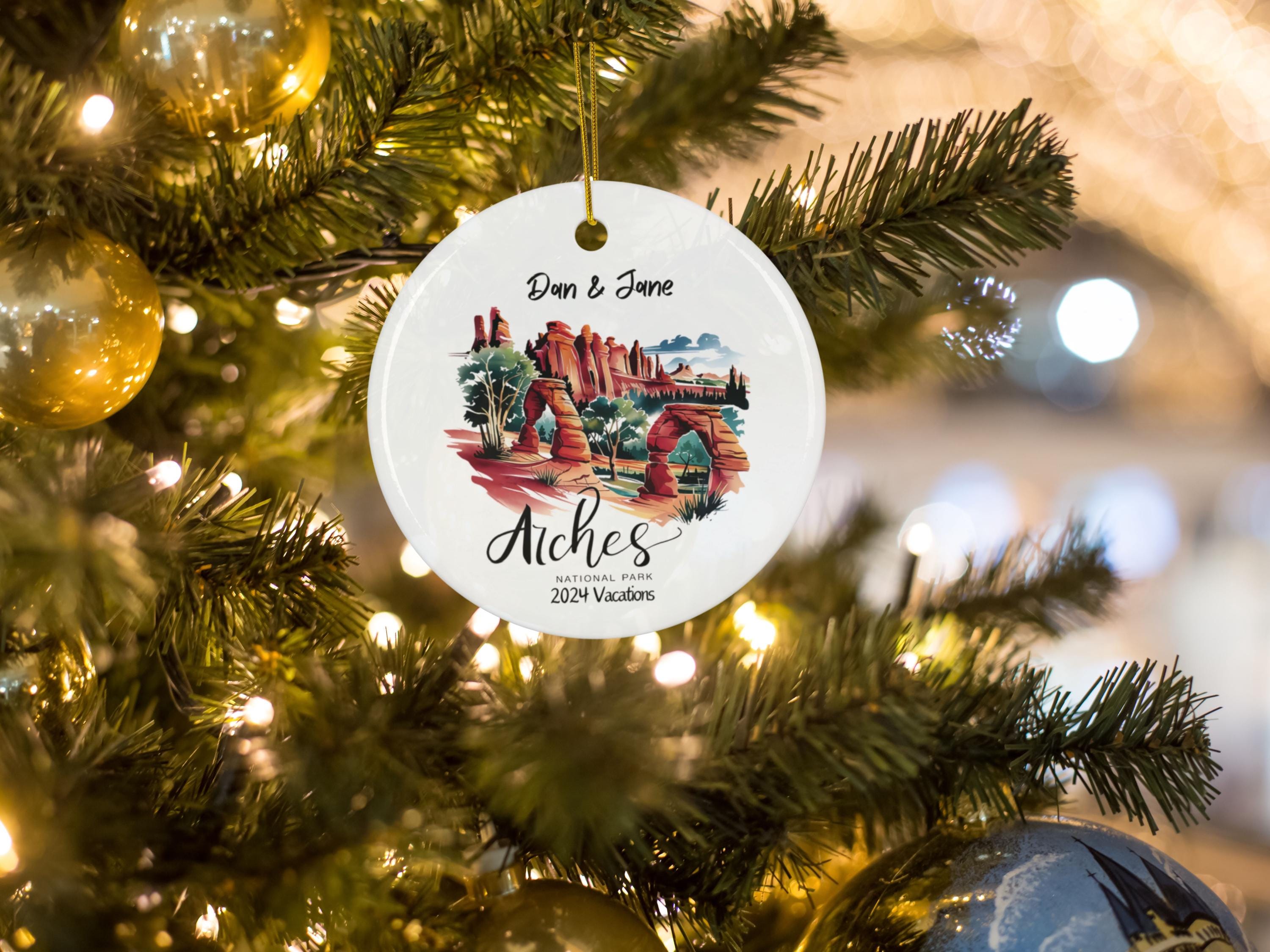 アーチーズ国立公園のオーナメント、パーソナライズされたセラミック