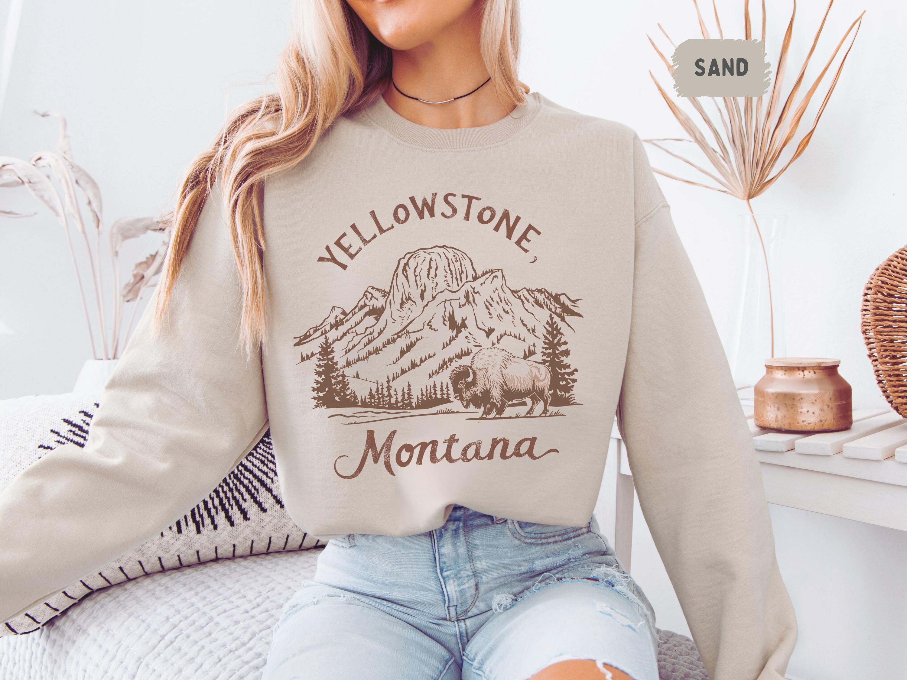 Yellowstone Maillot Wyoming Vintage Yellowstone National Park Sweatshirt