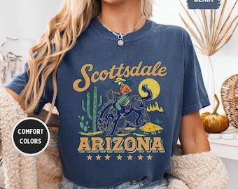 ヴィンテージ スコッツデール アリゾナ Tシャツ、コンフォートカラー T