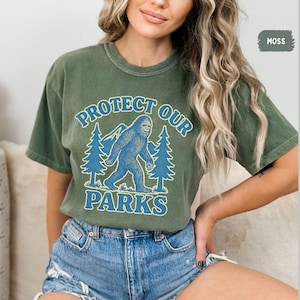 Vintage Protect our Parks Comfort Colors T-shirt, Outdoor Nature Lover Tee, Retro Environmentalist Shirt, Earth Day Gift, Unisex Tie Dye