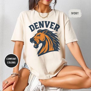 Vintage Denver Football Unisex T-shirt, Denver Sports Tee, Retro Denver Shirt, Distressed Fan Apparel, Gift for Football Lover