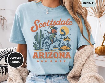 Vintage Scottsdale Arizona T-shirt, Comfort Colors Tee, Unisex