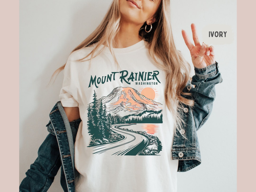 Mount Rageons Merchandise Mount Rainier National Park Shirt, Vintage Washington Tshirt, Mount ...