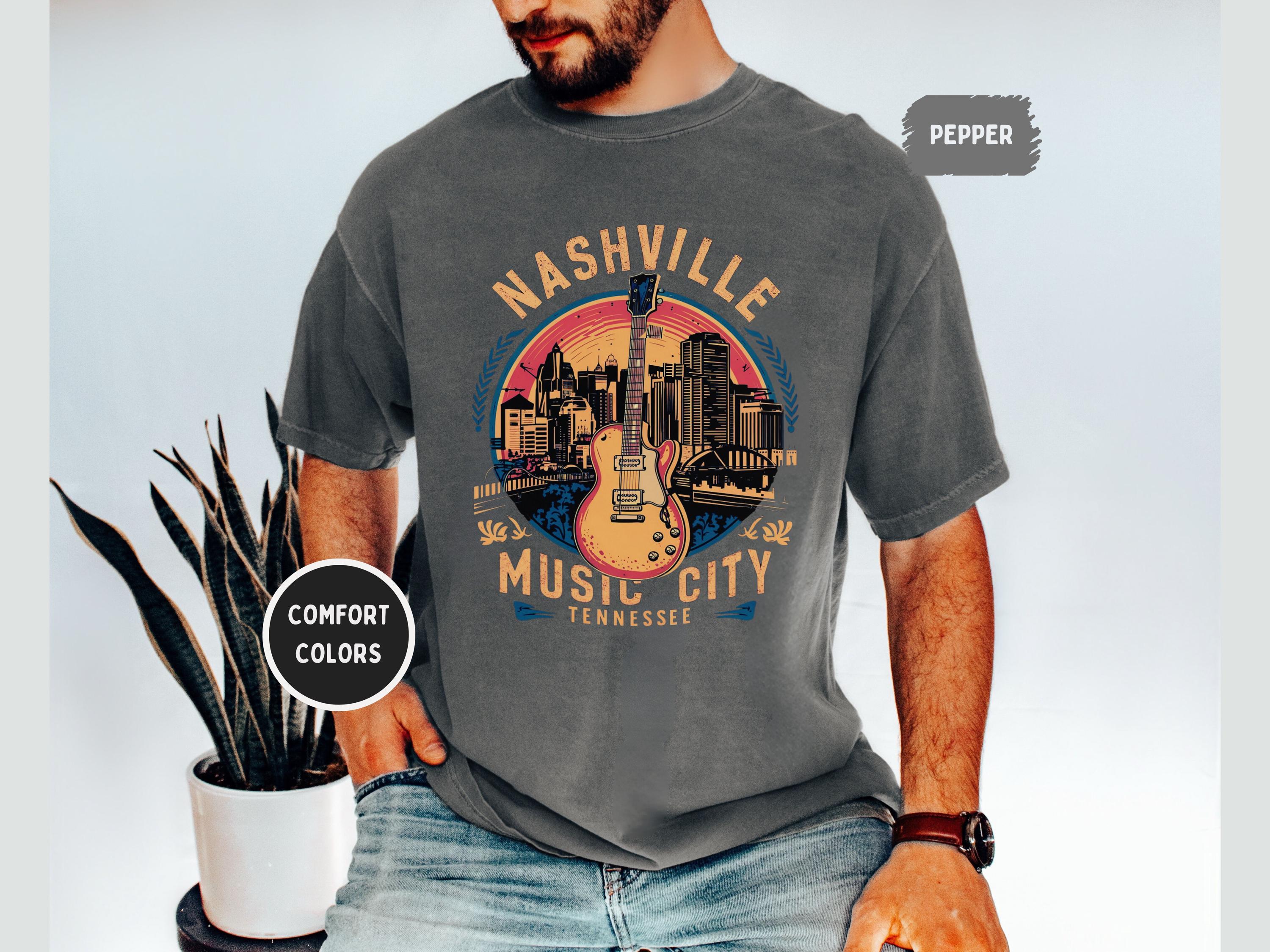 ヴィンテージ カントリーミュージック Tシャツ ヴィンテージ ナッシュビル テネシー コンフォートカラー シャツ