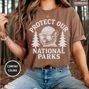 Retro National Parks T-shirt, Protect National Parks Tee, Vintage Park Ranger Shirt, Outdoor Adventure Apparel, Earth Day Gift, Resist tee