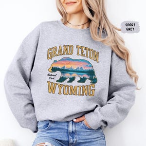 Grand Teton National Park Sweatshirt Wyoming State Park Pullover Grand Teton Camping Sweatshirt Grand Teton Geschenke Wandern Shirt Müsli Mädchen