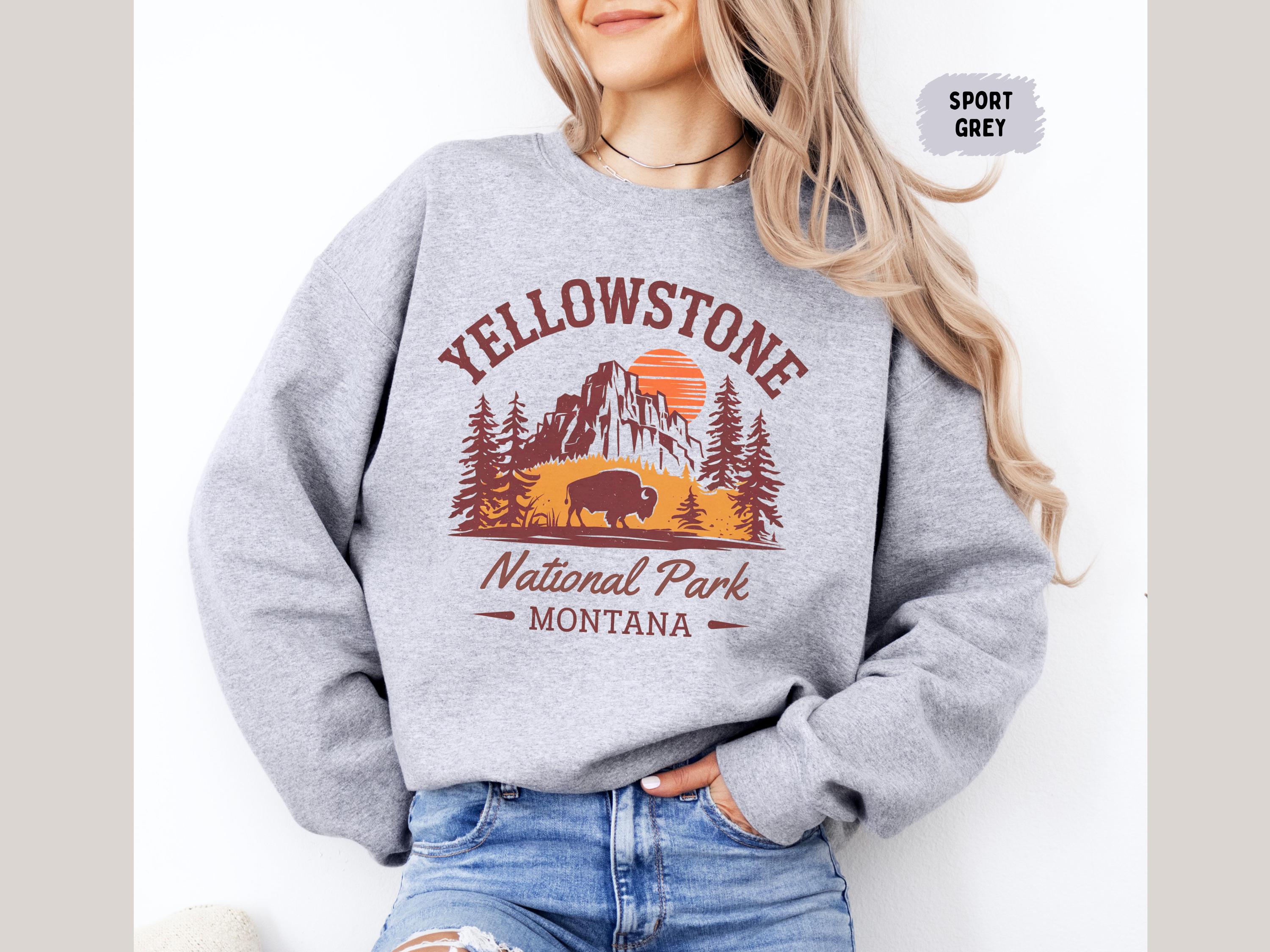 Yellowstone National Park Sweatshirt, National Park Sweatshirt, Camping