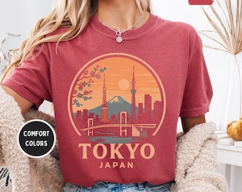 Vintage Tokyo, Japan Unisex T-shirt, Comfort Colors Shirt, Retro Tee, Japanese Graphic Tee, Souvenir Shirt, Travel gift