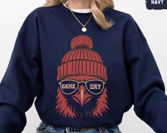 Sudadera retro de la mascota de los Cardenales, suéter de la mascota de la escuela secundaria, suéter de cuello redondo del orgullo de los Cardenales, suéter del espíritu escolar de los Cardenales College, orgullo de los Cardenales