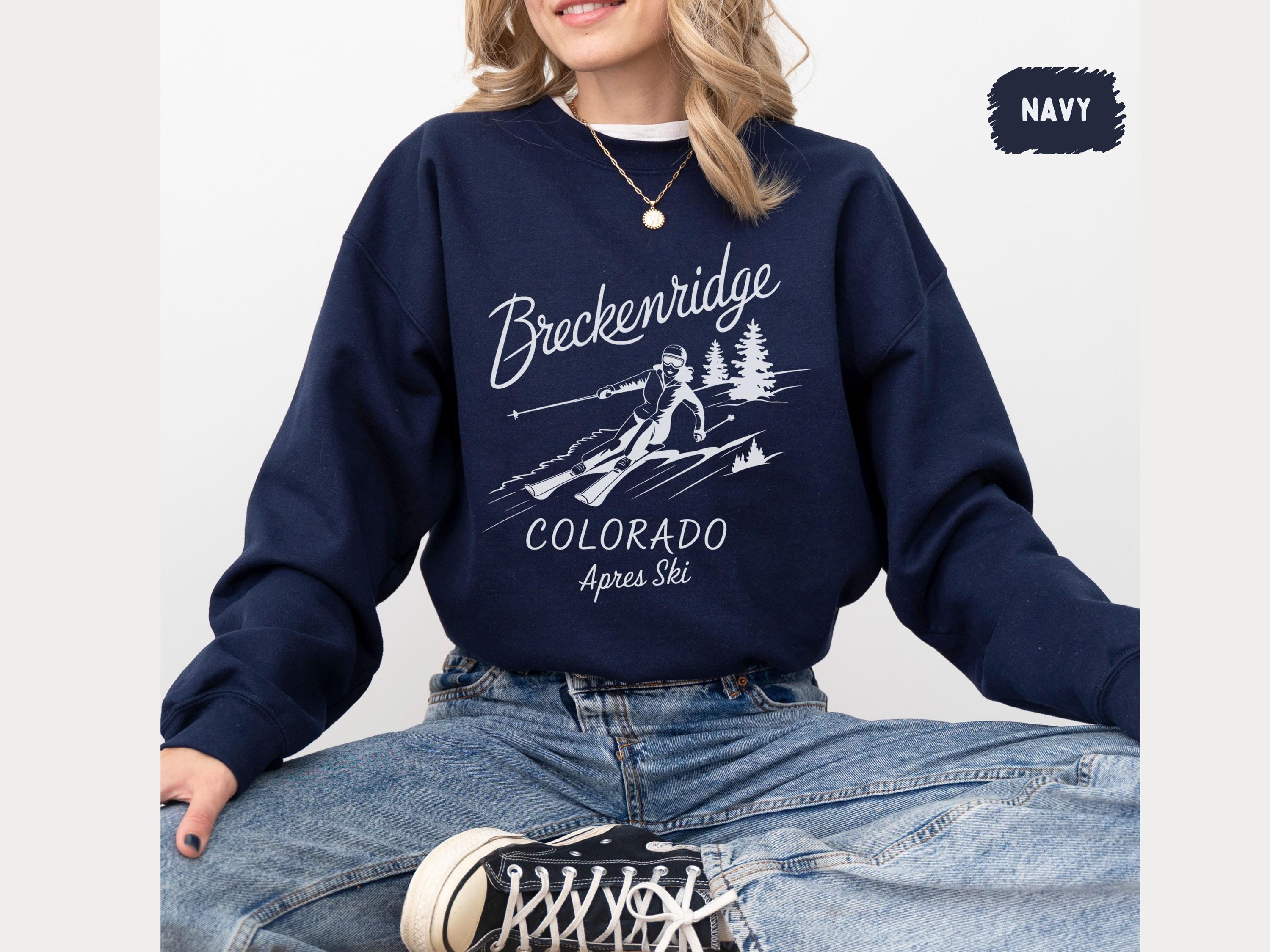 Vintage Breckenridge Ski Sweatshirt - Retro Winter Mountain