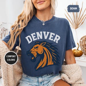 Vintage Denver Football Unisex T-shirt, Denver Sports Tee, Retro Denver Shirt, Distressed Fan Apparel, Gift for Football Lover
