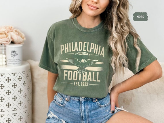 Vintage Philadelphia Football Comfort Colors T-shirt, Retro Philly tee,  Birds Vintage Football Fan Shirt, Distressed Football Tee, Football