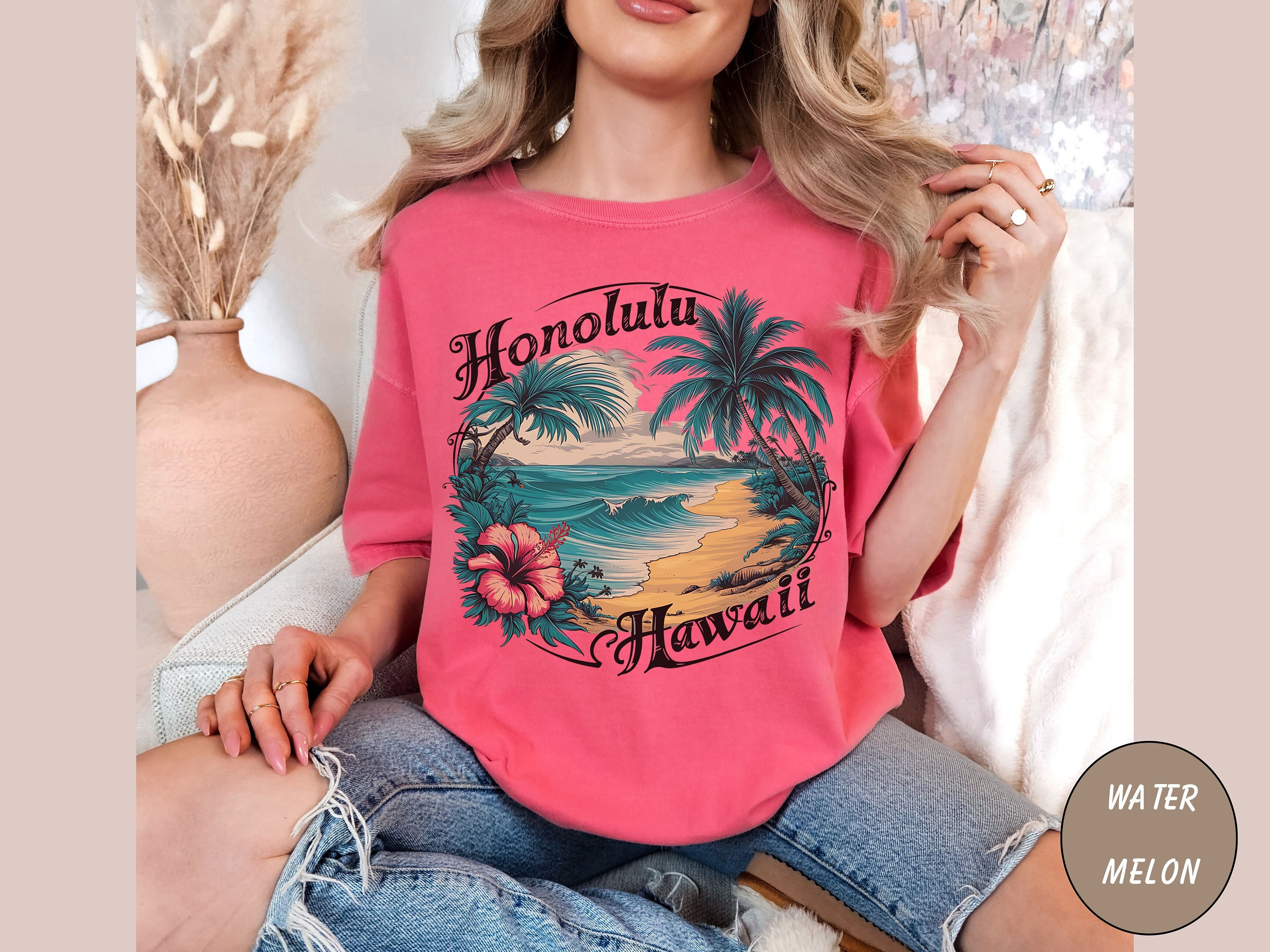 HAWAII T-SHIRT・BEIGE Dayton T-Shirt - Beige - S Gorilla Wear
