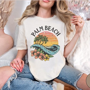 Palm Beach Florida Shirt, Atlantic Coast T-shirt, Comfort Color 1717 Palm Beach T Shirt, Unisex,
