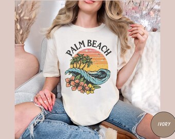 Palm Beach Florida Shirt, Atlantic Coast T-shirt, Comfort Color 1717 Palm Beach T Shirt, Unisex,