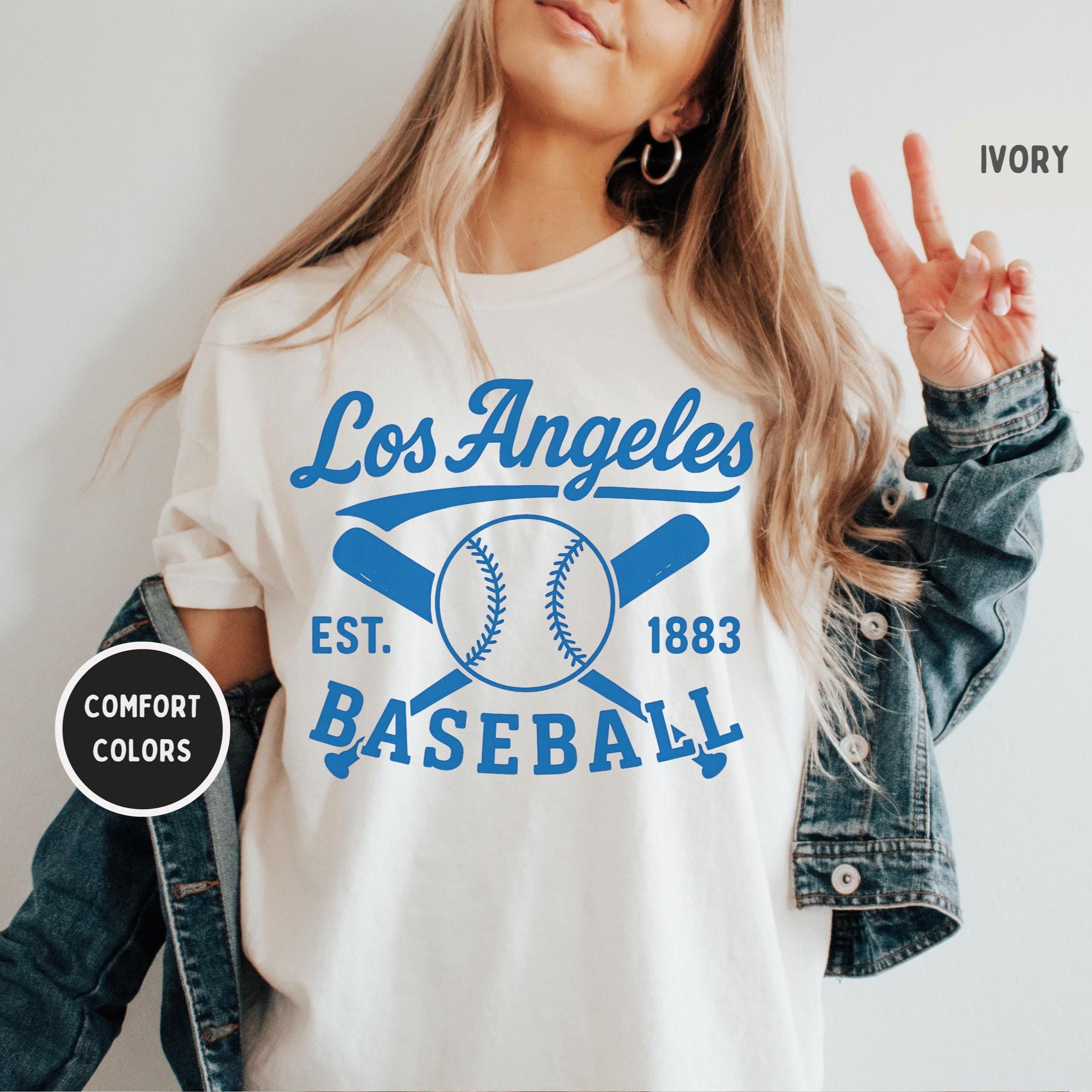 Retro Los Angeles Baseball T-shirt, Comfort Colors Tee, Unisex Tee, Vintage LA sport Shirt, Baseball Fan Gift, Gameday tee LA Baseball gifts