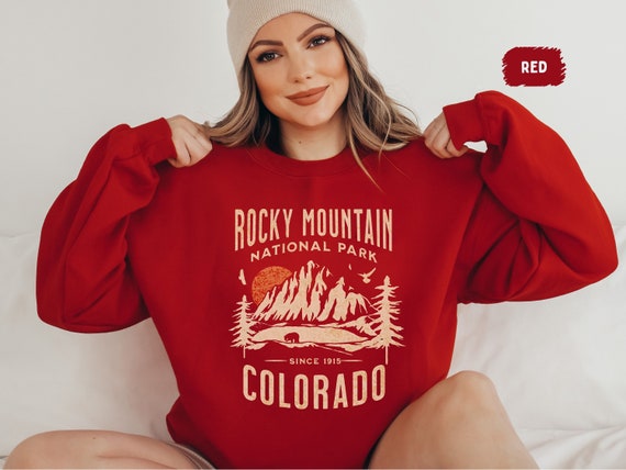 Vintage Rocky Mountain National Park Sweatshirt, Retro Colorado