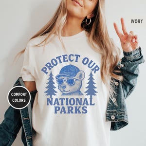 Retro National Parks T-shirt, Protect National Parks Tee, Vintage Park Ranger Shirt, Outdoor Adventure Apparel, Earth Day Gift, Resist tee