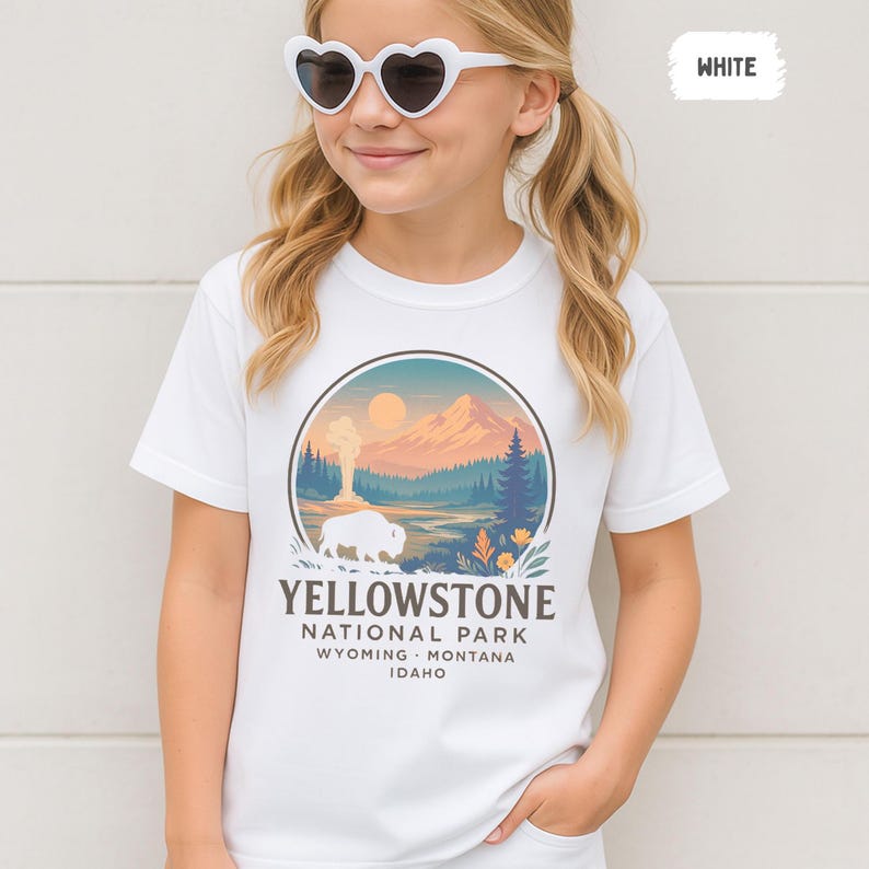 Problem Tree Visual Layout Yellowstone National Park Graphic Tee | Comfort Colors Youth T-shirt ...