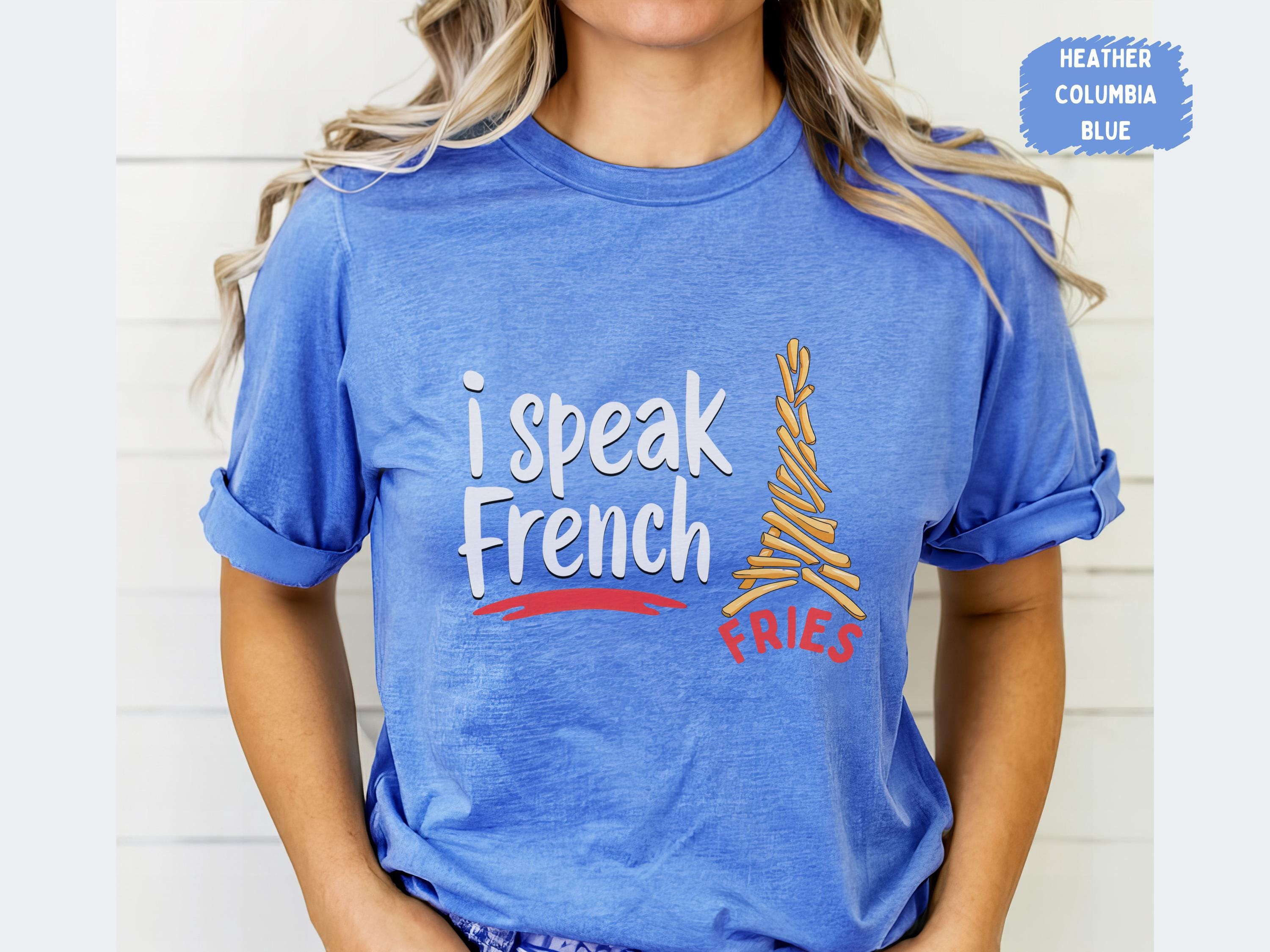 I Speak French Fries ポテトシャツ、面白いファーストフードギフト 