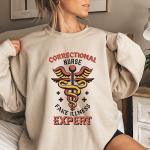 Enfermera correccional, sudadera, camisa de enfermera correccional, regalo para enfermera correccional, sudadera de enfermera correccional, regalo de enfermera correccional