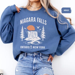 Niagara Falls Sweatshirt - Unisex Crewneck, Vacation Souvenir Jumper, Tourist Gift Travel Top, Nature Lover Apparel, Ontario Canada, Buffalo
