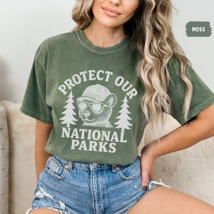 Retro National Parks T-shirt, Protect National Parks Tee, Vintage Park Ranger Shirt, Outdoor Adventure Apparel, Earth Day Gift, Resist tee