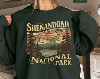 Retro Shenandoah National Park Sweatshirt, Vintage National Park Crewneck, Nature Lover Gift, Mountain Hiker Sweater, Outdoor Adventure