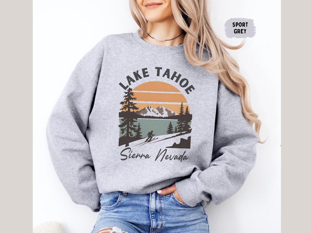 Between the Mountains Sierra Deep Lake Crewneck Sweatshirt for Women