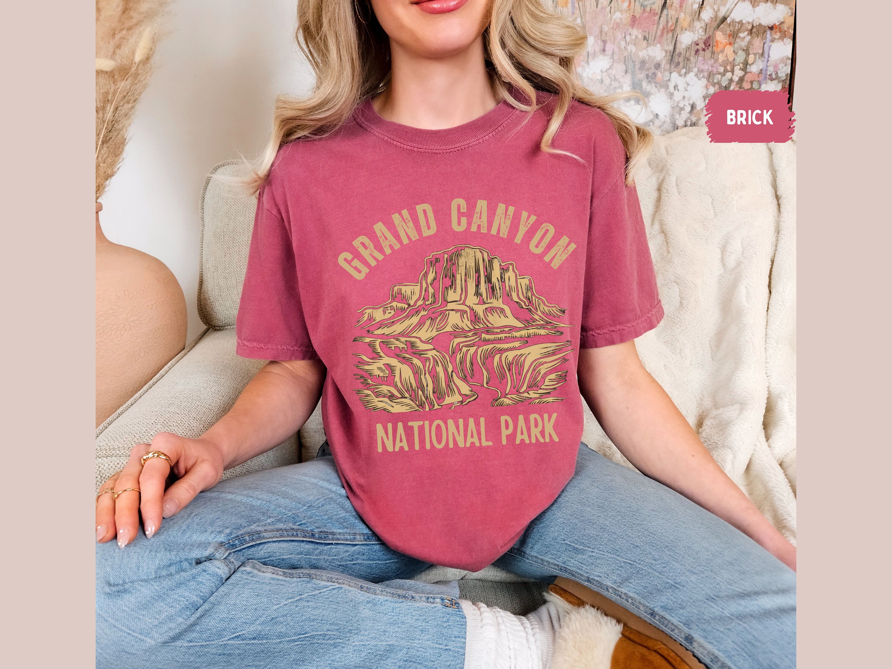 T-shirt Parc National Du Grand Canyon Arizona - Impression Graphique Faune Et Nature - Unisexe