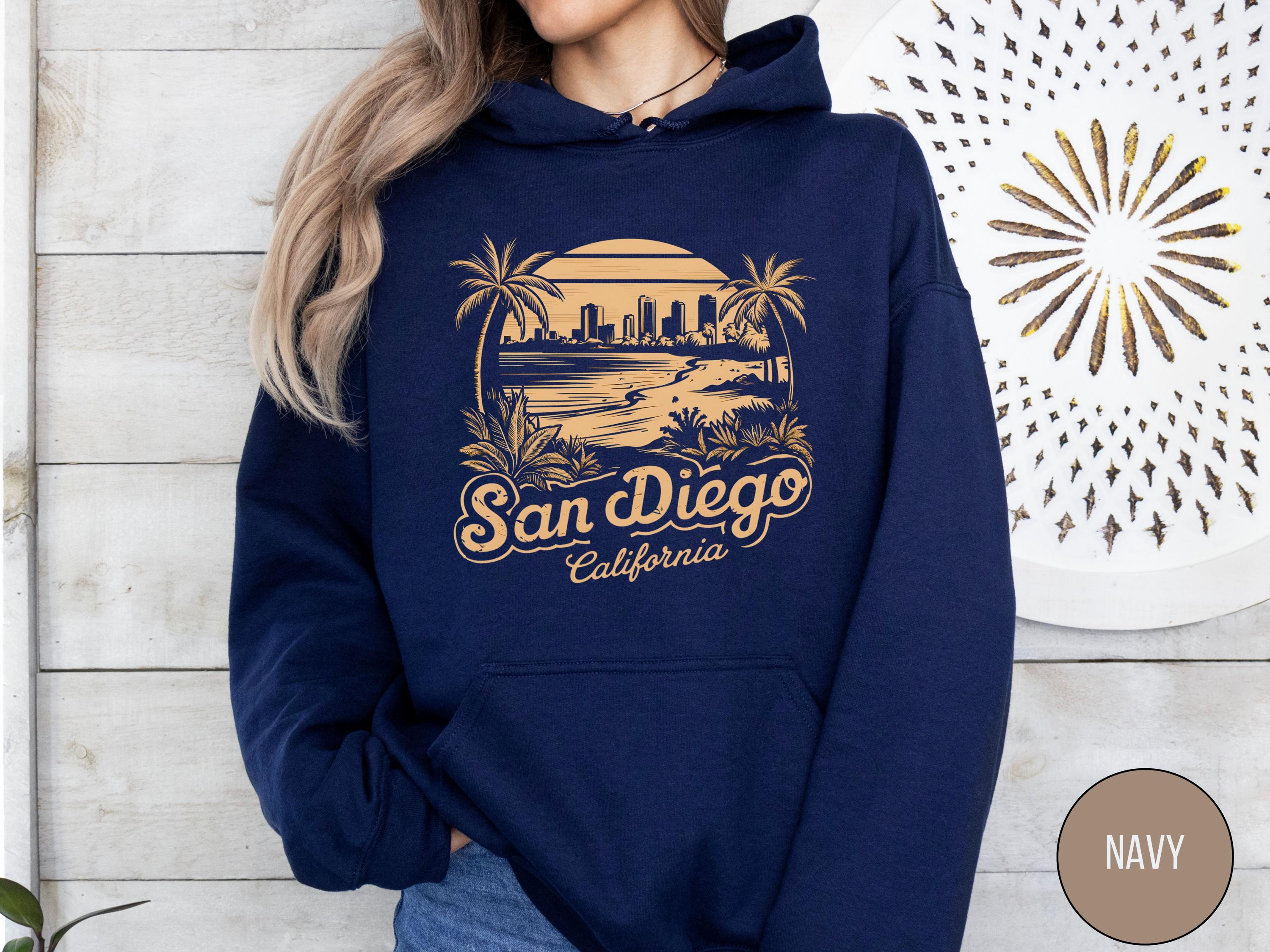 トップス A MACHINE Diego vintage sweat Vintage San Diego Hoodie - Retro California Sweatshirt, Men's