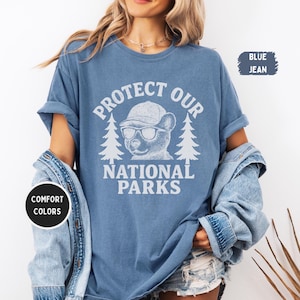 Retro National Parks T-shirt, Protect National Parks Tee, Vintage Park Ranger Shirt, Outdoor Adventure Apparel, Earth Day Gift, Resist tee