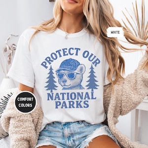 Retro National Parks T-shirt, Protect National Parks Tee, Vintage Park Ranger Shirt, Outdoor Adventure Apparel, Earth Day Gift, Resist tee