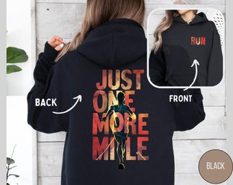 Runner Hoodie, Run Sweatshirt, Running hooodie Runner Gift, Marathon Gift Running Oversize Clothes Marathon Unisex Sweater Run Hoodie