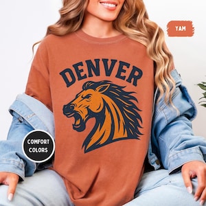 Vintage Denver Football Unisex T-shirt, Denver Sports Tee, Retro Denver Shirt, Distressed Fan Apparel, Gift for Football Lover