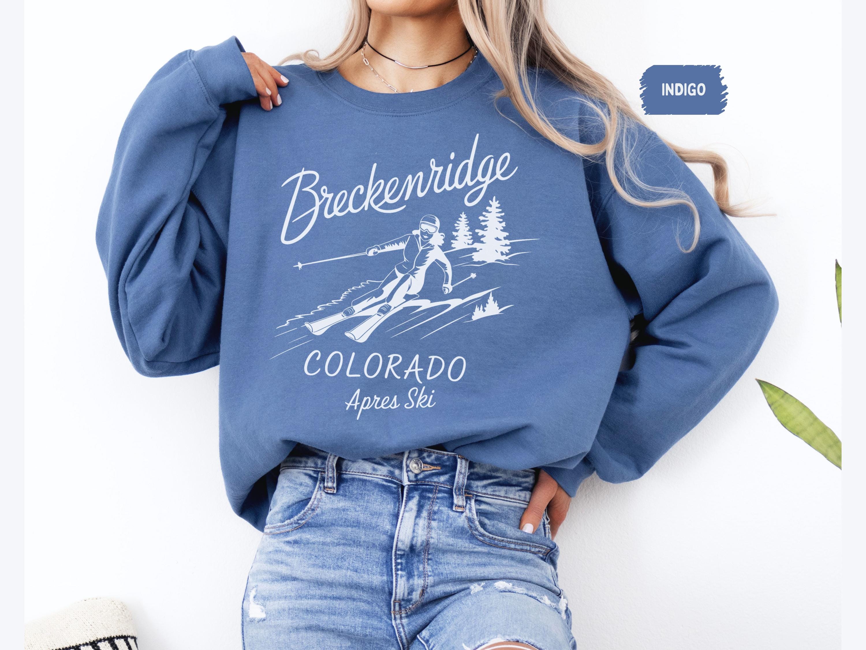 ヴィンテージ ブレッケンリッジ スキー スウェットシャツ - レトロな冬