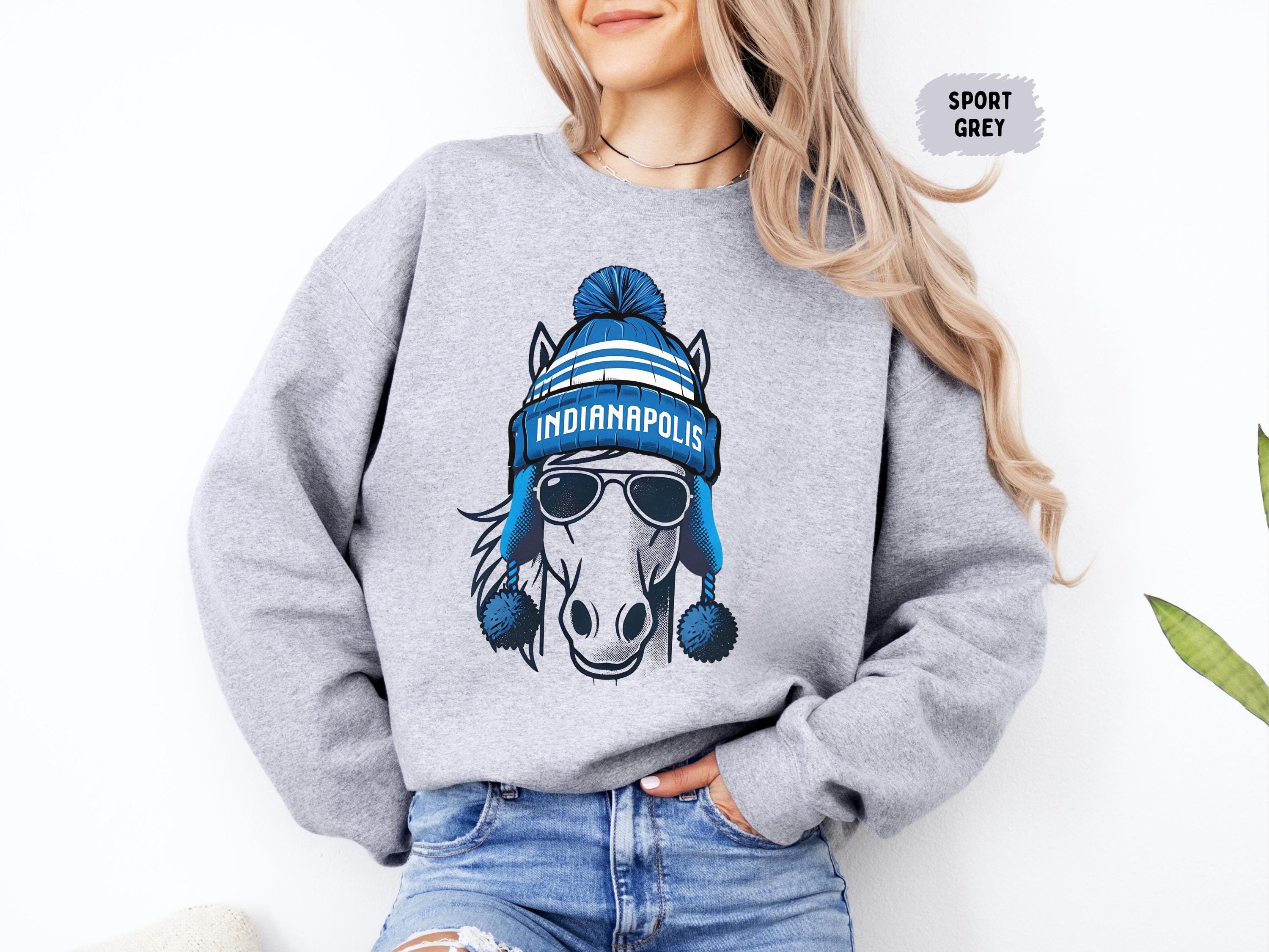 Indianapolis Football Team Sweatshirt, Indy Fan Apparel, Sports Team Crewneck Jumper, Football Lover Gift, Indianapolis Sweatshirt