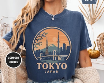 Vintage Tokyo, Japan Unisex T-shirt, Comfort Colors Shirt, Retro Tee, Japanese Graphic Tee, Souvenir Shirt, Travel gift