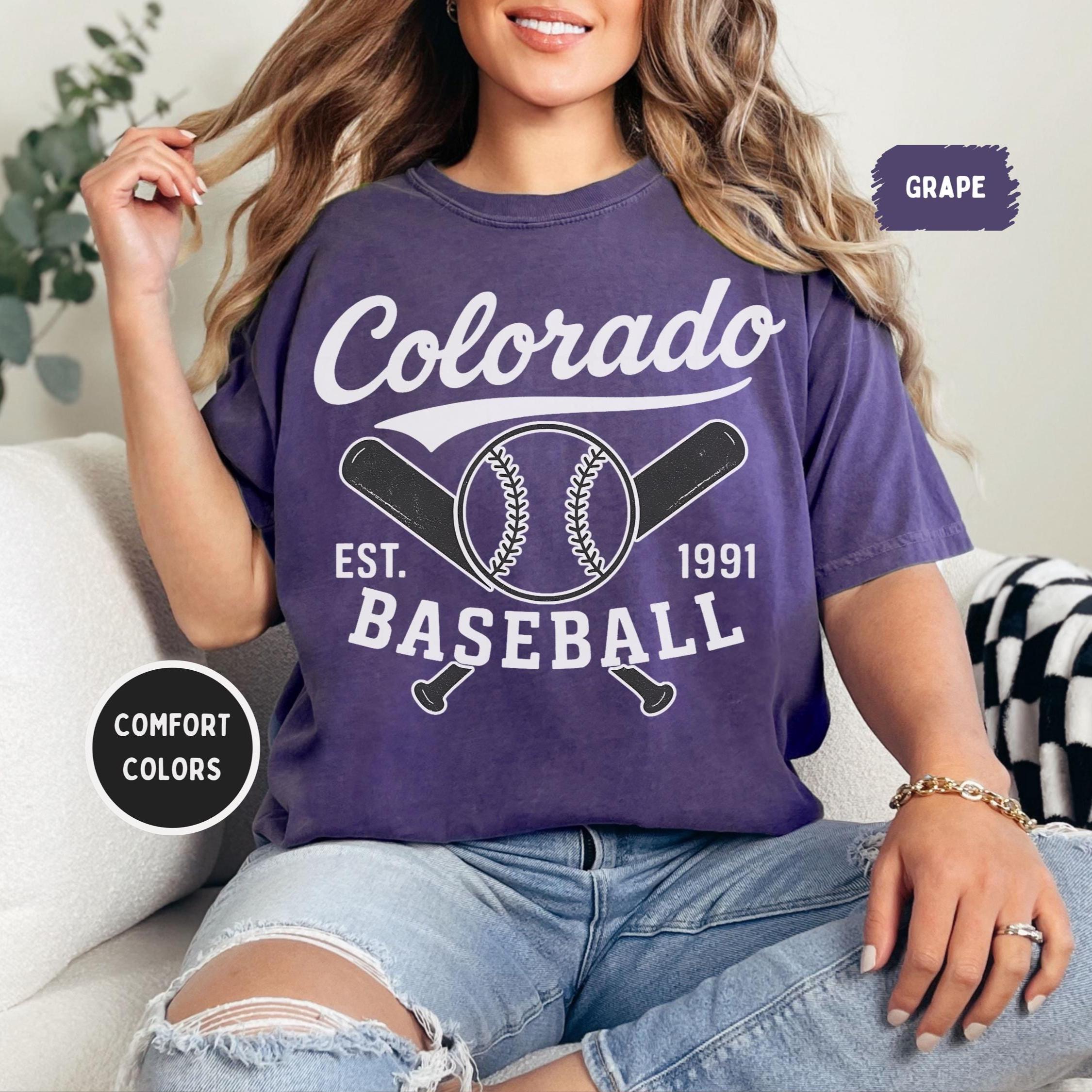 応援グッズ 90s MLB \"COLORADO ROCKIES\" Baseball Tee SALE!!! Vintage 90's Colorado Rockies MLB Logo 7 T-shirt | eBay