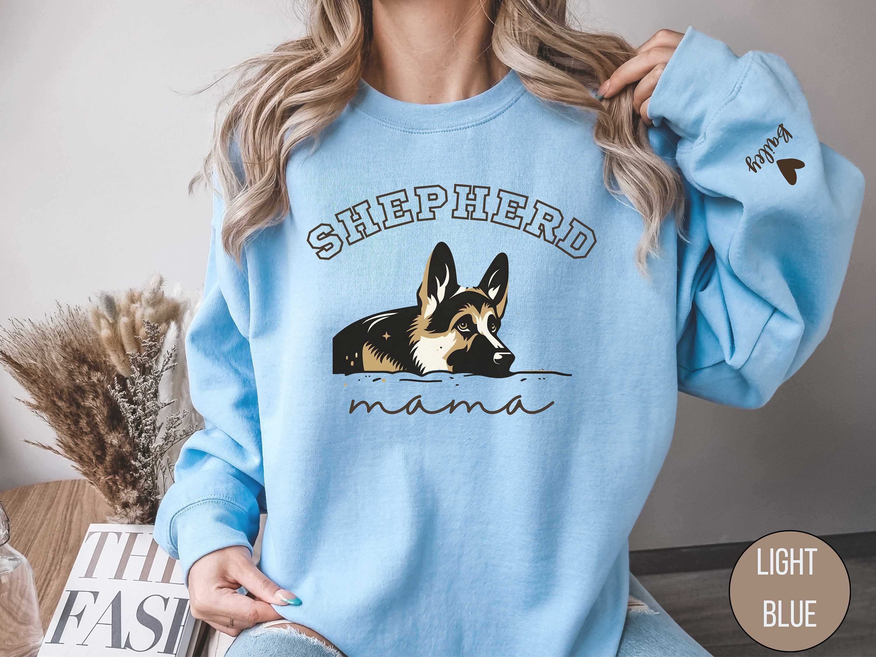 Pattern Print German Shepherd Women's Sweatshirt