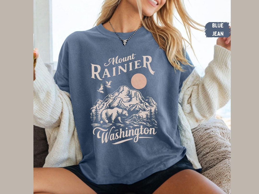 Mount Rageons Merchandise Mount Rainier National Park Shirt, Vintage Washington Tshirt, Mount ...