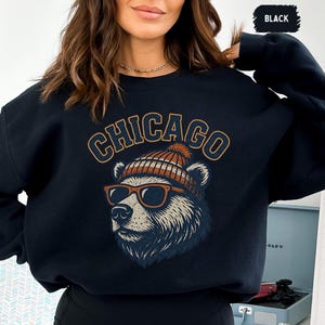 Vintage Chicago Football Sweatshirt, Vintage Fan Top, Sports Team Crewneck Jumper, Gift for Football Lover, Chicago Apparel