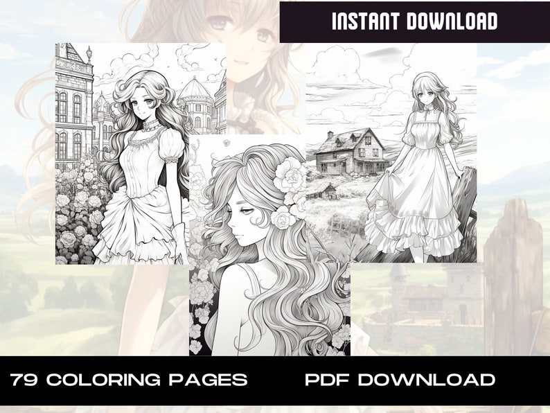 Anime Diva Delights: 79 Anime Coloring Pages | Cute Manga Fantasy ...