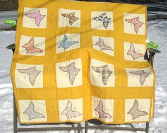 Vintage Butterfly Quilt 1930's-1940's