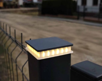 Fence post 70x70 mm 12v LED light for square post 70mmx70mm