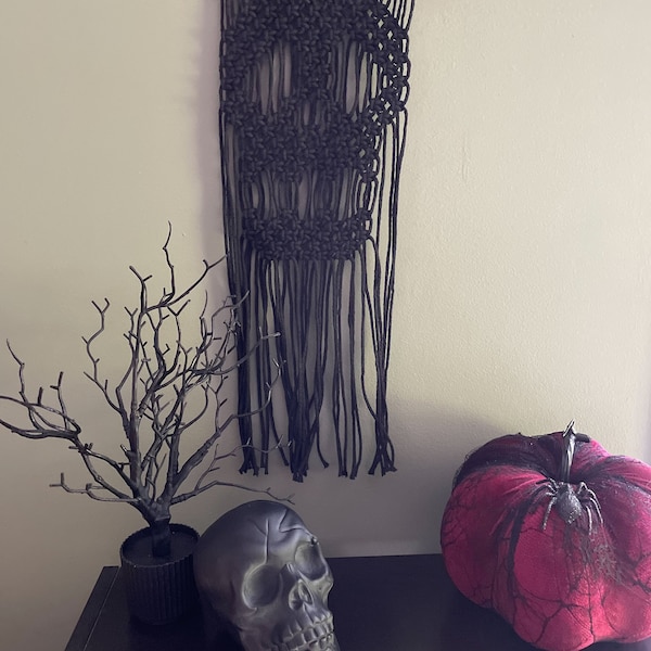 Macrame Skull Wall Hanging