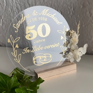 Golden wedding, gift